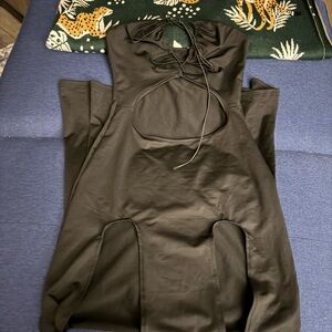 Chic Black Cutout Dress